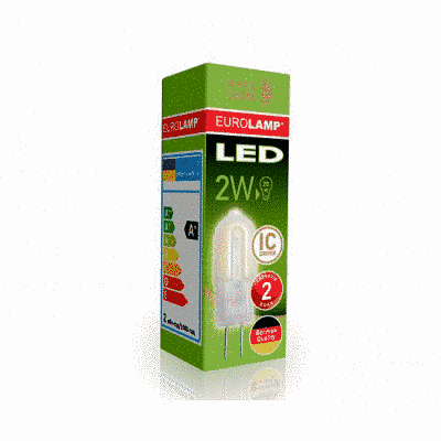 LED лампа Eurolamp G4 пластик 2W 3000K 220V 1508 фото
