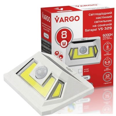 Вуличний світильник на сонячній батареї VARGO 8W 5315 фото