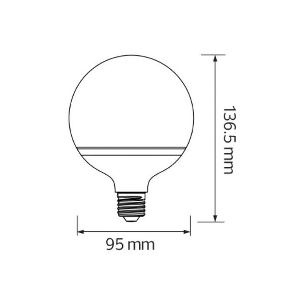 Светодиодная лампа Horoz Electric 16W Е27 3000K 3136 фото