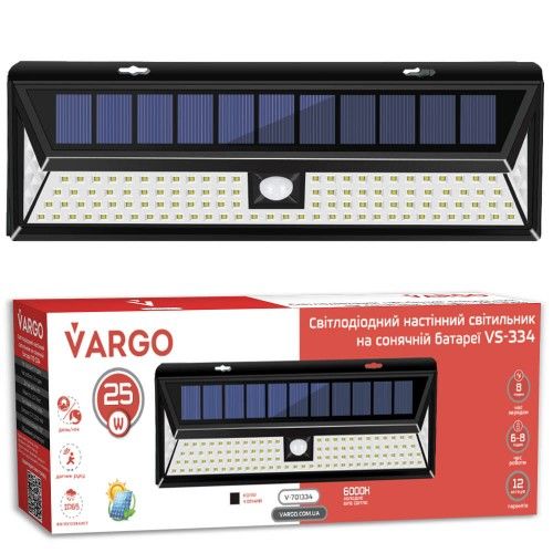 Вуличний світильник на сонячній батареї VARGO 20W 5316 фото
