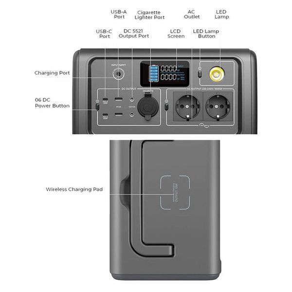 Зарядная станция Bluetti PowerOak EB70 716Wh/1000W EB70 фото