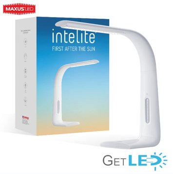 Настольный светильник Intelite Desklamp 7W white (DL1-7W-WT) (NEW) 1115 фото