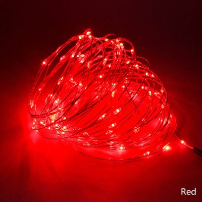 Гирлянда светодиодная String LIGHT 10 метров (красная) 3392 фото