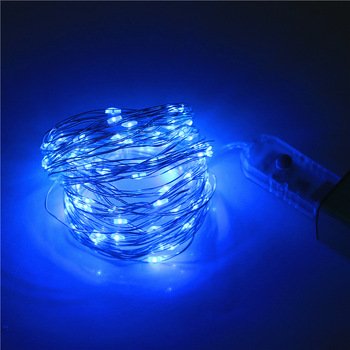 Гирлянда светодиодная String LIGHT 10 метров (синяя) 3393 фото