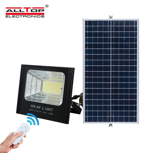 Прожектор на сонячній батареї Solar Light 100W, 6400K (з пультом) 40317 фото