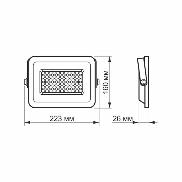 Прожектор VIDEX 50W 5000K 3352 фото