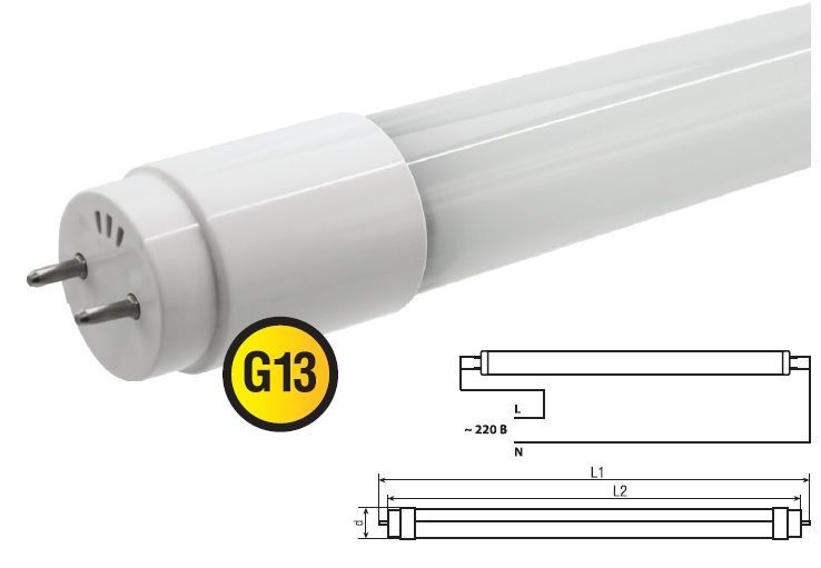 Лампа LED TUBE PRO-120 18W T8 4000К 3513 фото