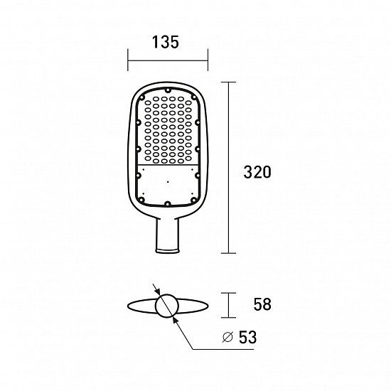 Світильник консольний EUROLAMP LED 30W 5500K SLL-30W фото