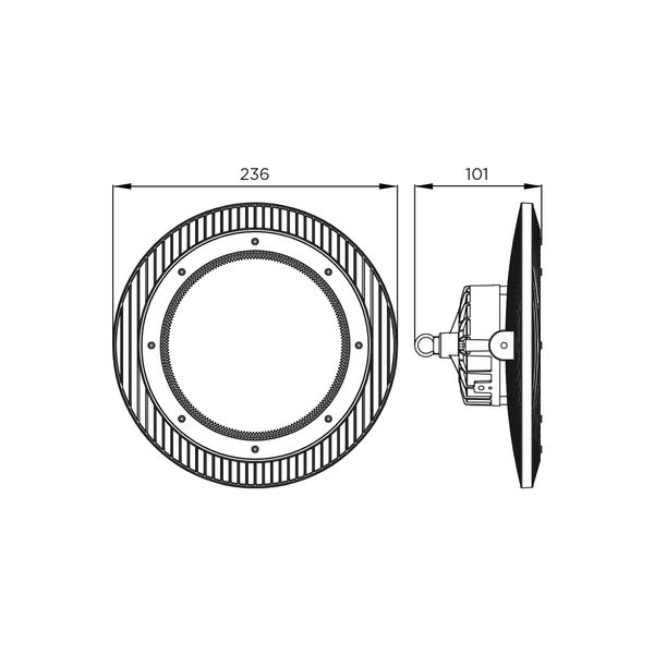 Светильник промышленный EUROLAMP LED 100W 5000K UFO IP65 UFO-100/50 фото