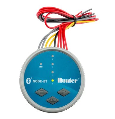 Контроллер полива Hunter NODE-BT-400, 9 вольт DC (4 зоны, автономный, Bluetooth управление) 23814 фото